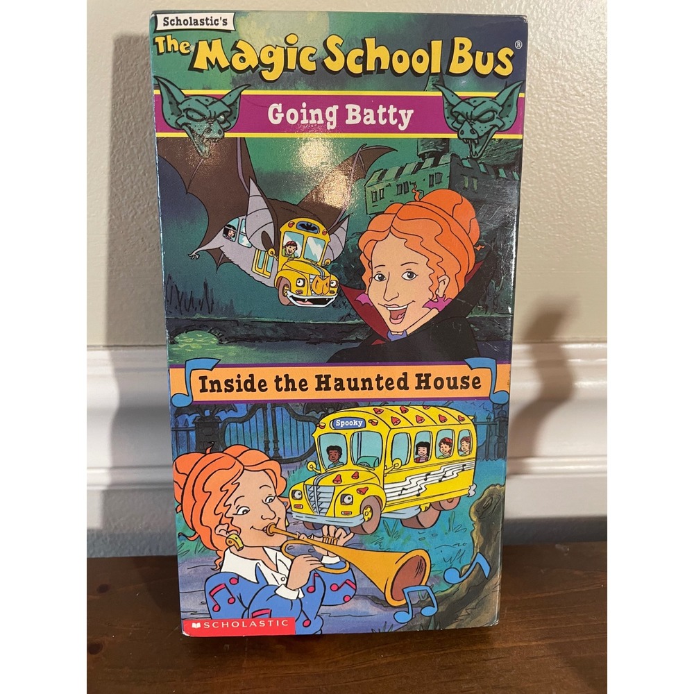 The Magic School Bus Going Batty Inside the Haunted House VHS 1996 Scholastic